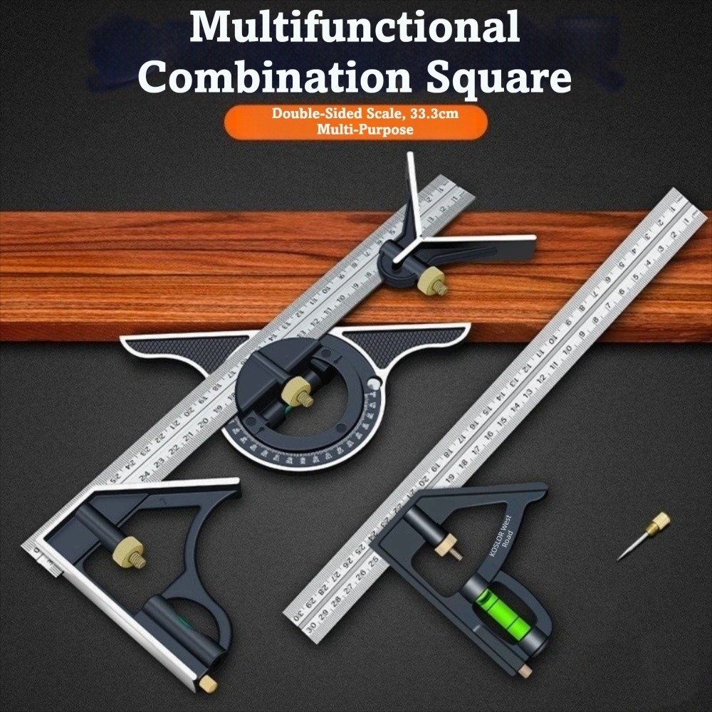 3-in-1コンビネーションスクエア定規 300mm 気泡管 - Woodworking For Engineers のレビューと価格