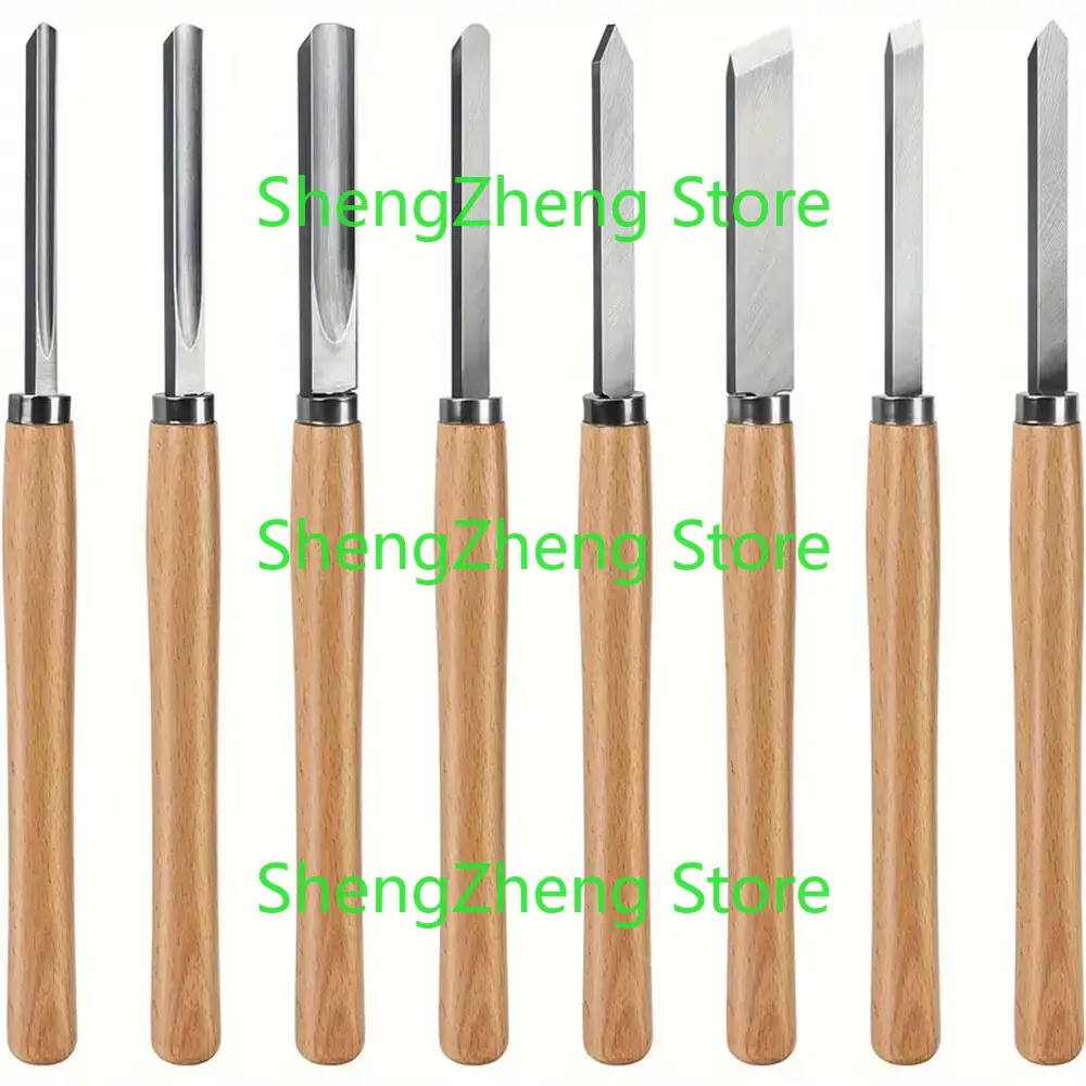 8 個プロフェッショナル木材旋削チゼルセット高速度鋼ブレード - Skew Chisel Wood のレビューと価格