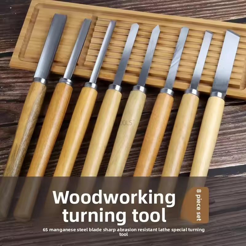 新しい8個/セット木工彫刻刀旋盤チゼルセット旋削工具木工用ガ - Skew Chisel Wood のレビューと価格