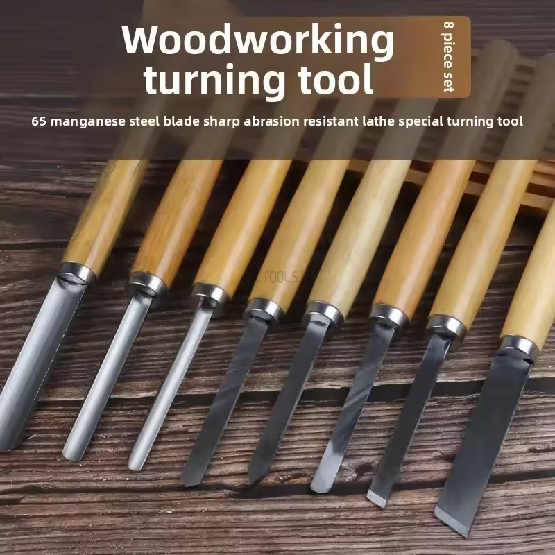 新しい8個/セット木工彫刻刀旋盤チゼルセット旋削工具木工用ガ - Skew Chisel Wood のレビューと価格