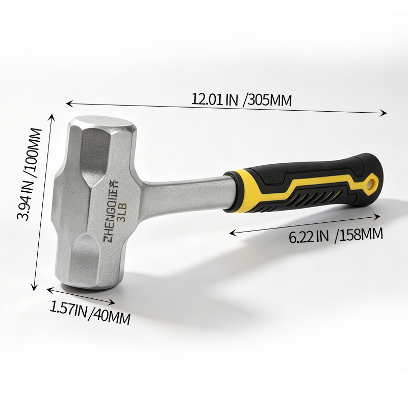 八角形ハンマー ヘビーデューティー 一体鍛造鋼製レンガ穴あけ - Woodworking For Engineers のレビューと価格