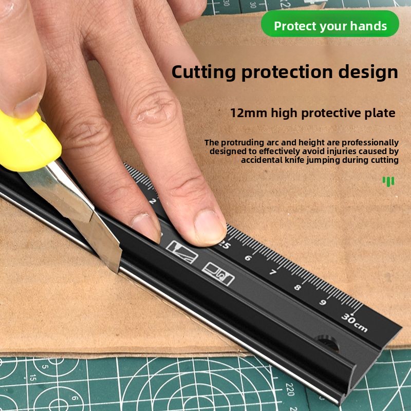 20CM30CM45CM滑り止め・耐切創性ハンドメタル定規、 - Woodworking For Engineers のレビューと価格