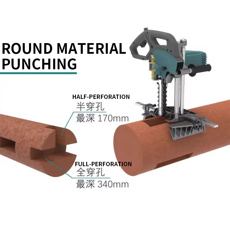 木工用ポータブル角穴加工機チェーンソー古建築パビリオン穿孔機 - Woodworking Machines のレビューと価格