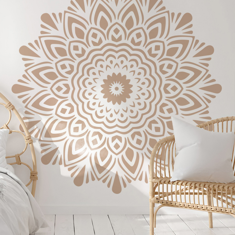 マンダラ大型絵画ステンシル直径150cm-230cm再利用可 - Woodworking Veneer のレビューと価格